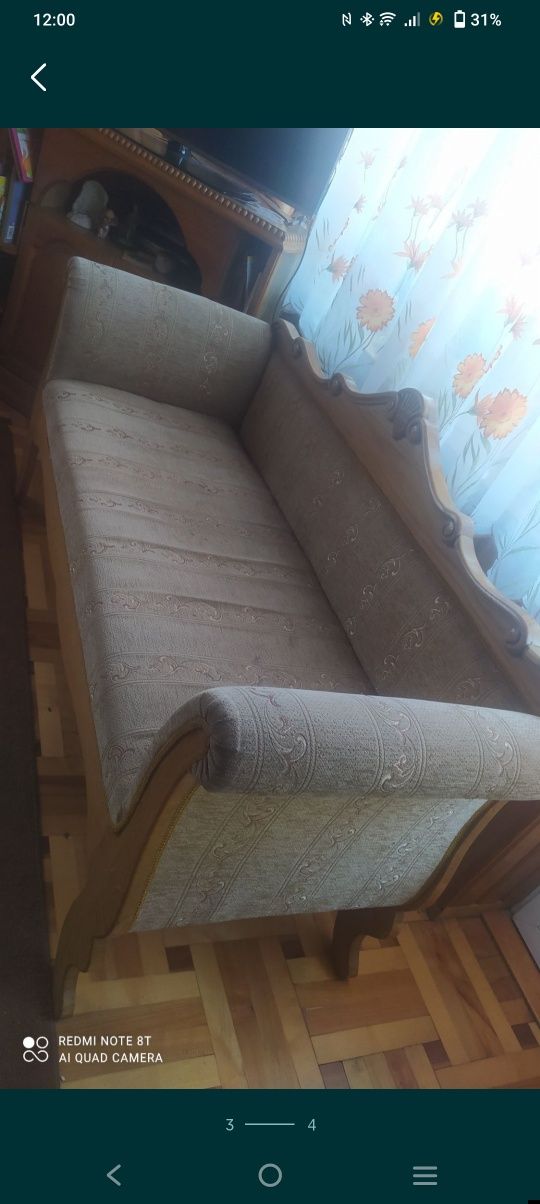 Sofa drewniana..