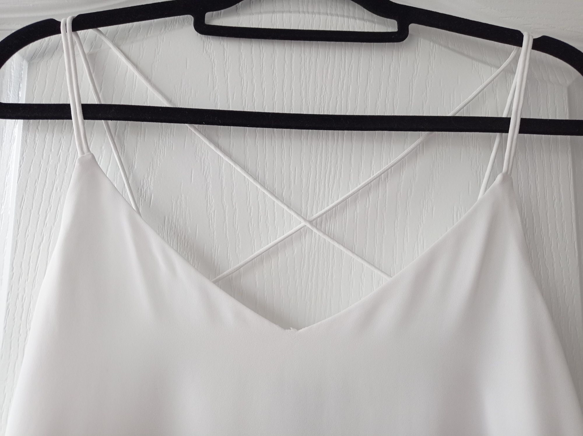 Biała bluzka na ramiączkach H&M