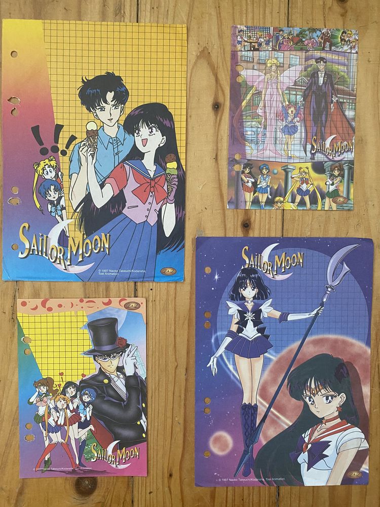 Sailor Moon karteczki z lat 90-tych