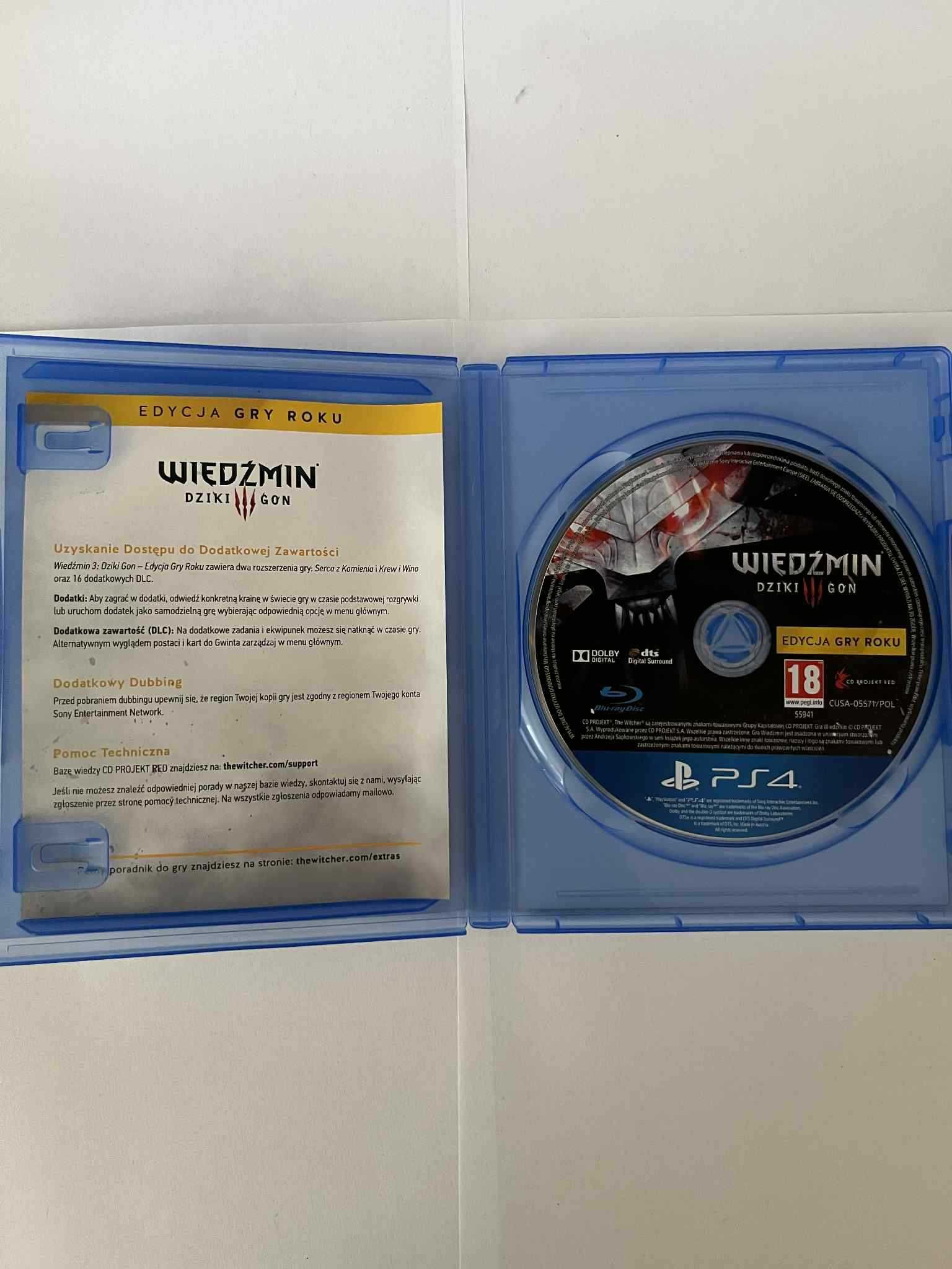 Wiedźmin 3 dziki gon PlayStation 4