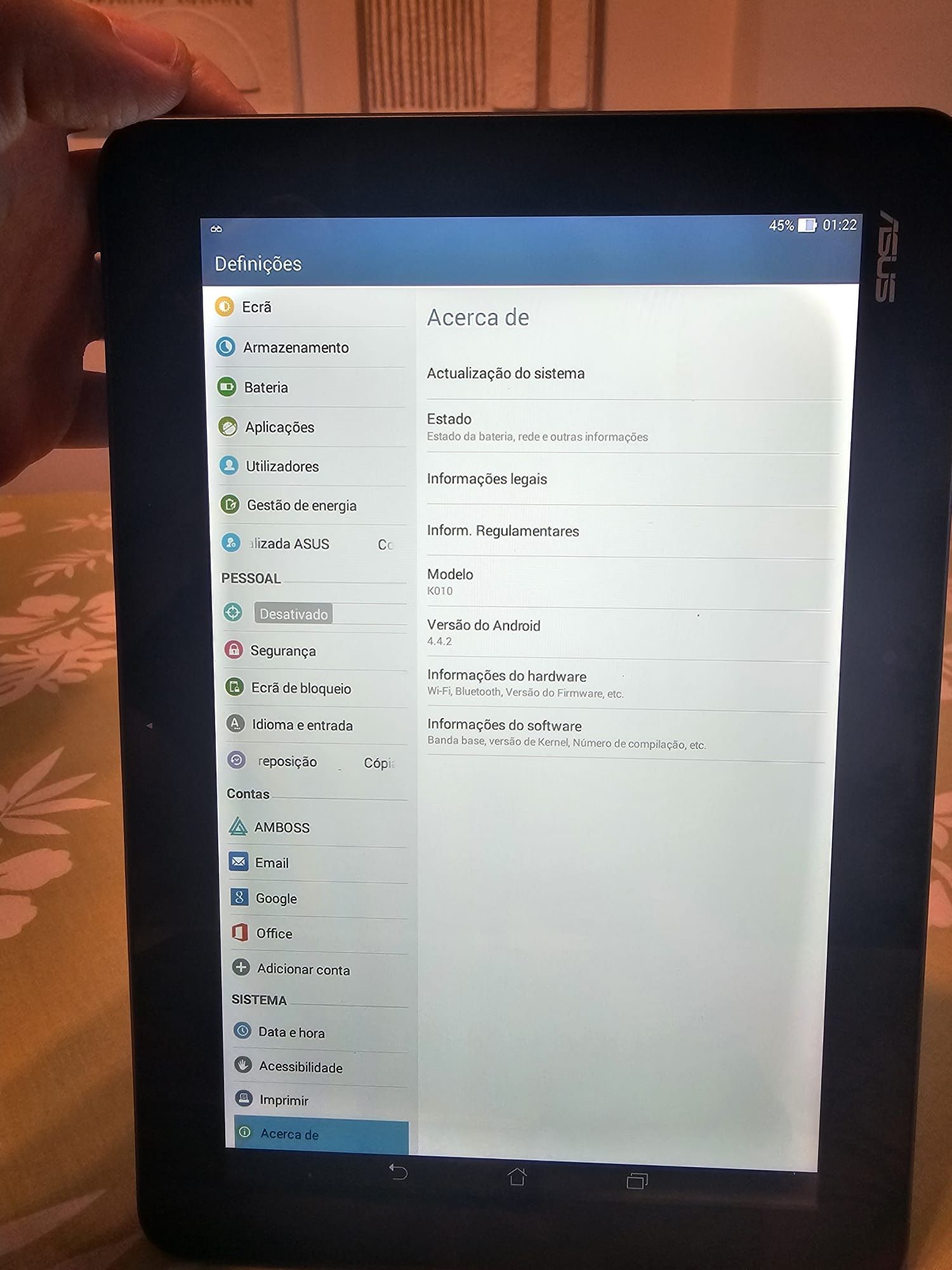 Tablet Asus K10 com Teclado – Funcional