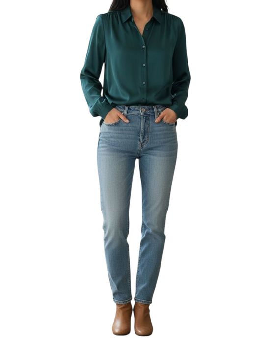 Ciemnozielona koszula lands'end rozmiar xl 42