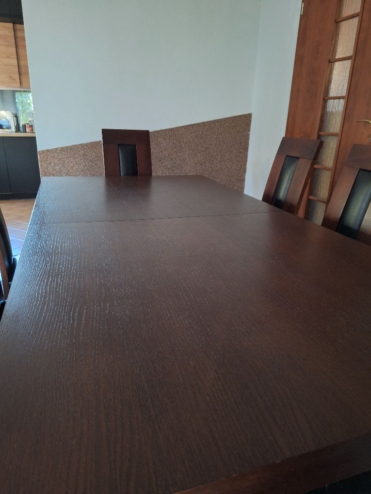 Stół Rozkładany + 8 Krzeseł do Salonu