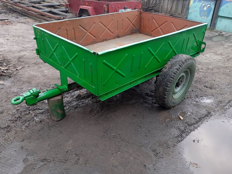 Причіп по мінітрактора tz4k14, т-25, мототрактора Дтз самоскид чеський