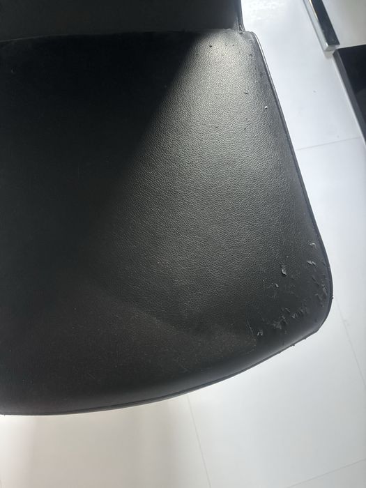 Krzesło krzesła do jadalni czarno-białe