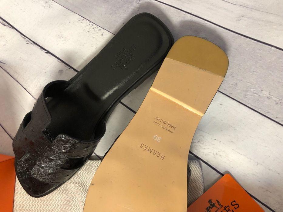 Бренд брендовые 1:1 оригинал Кожаные шлёпанцы шлепки тапочки вьетнамки