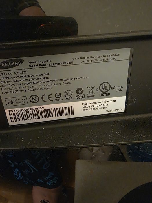 Монітор із функцією TV Samsung Syncmaster Т260HD телевізор