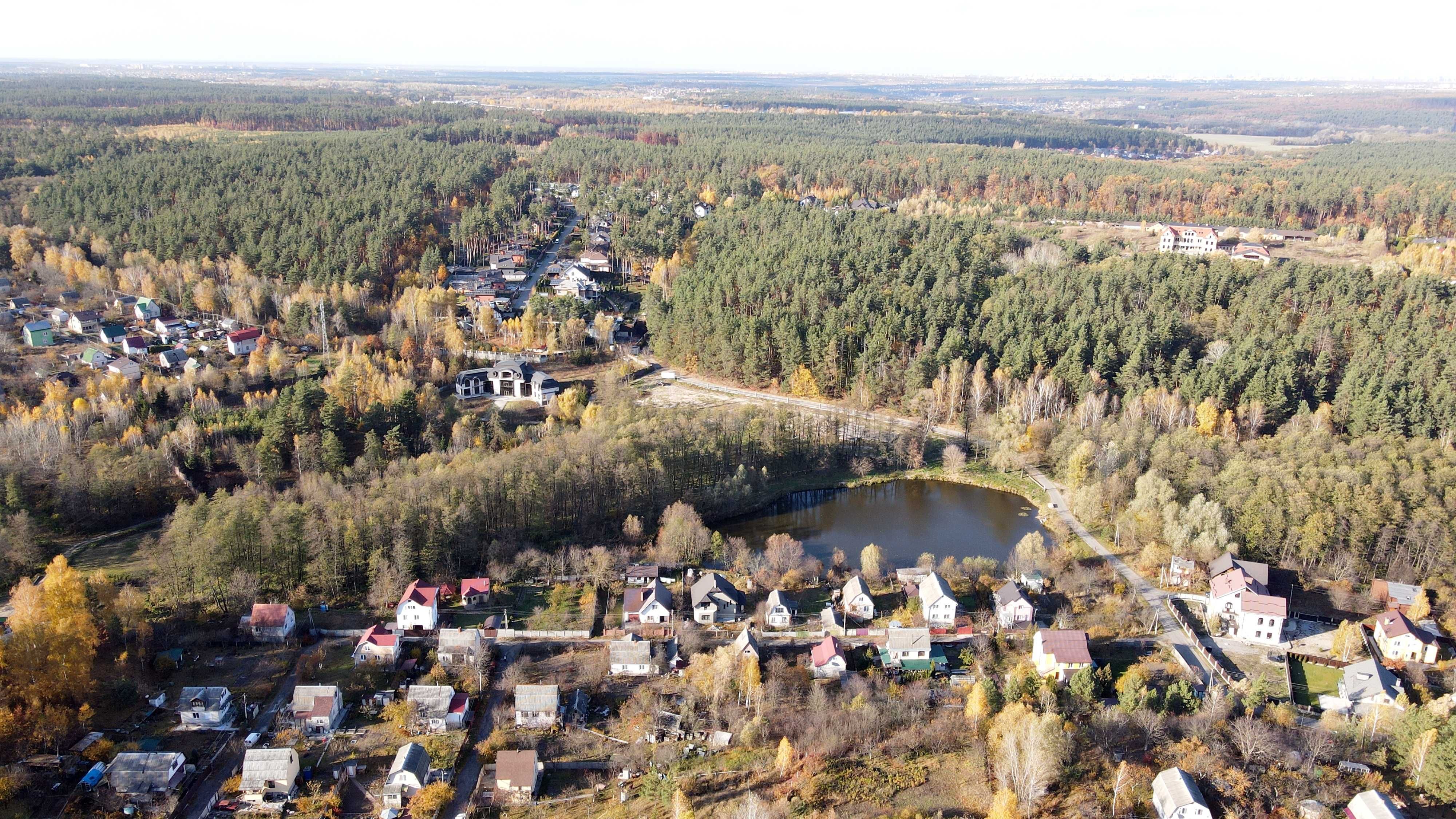 Шикарна ділянка з соснами на березі озера 1,65 га с.Іванковичі Власник