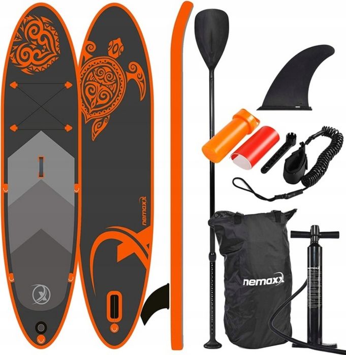 Deska SUP Nemaxx PB300 300 plecak wiosło i inne akcesoria