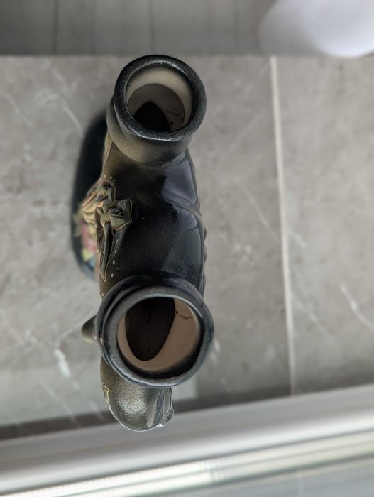 Свічник, статуетка, фігурка олень. Майоліка. Подсвечник