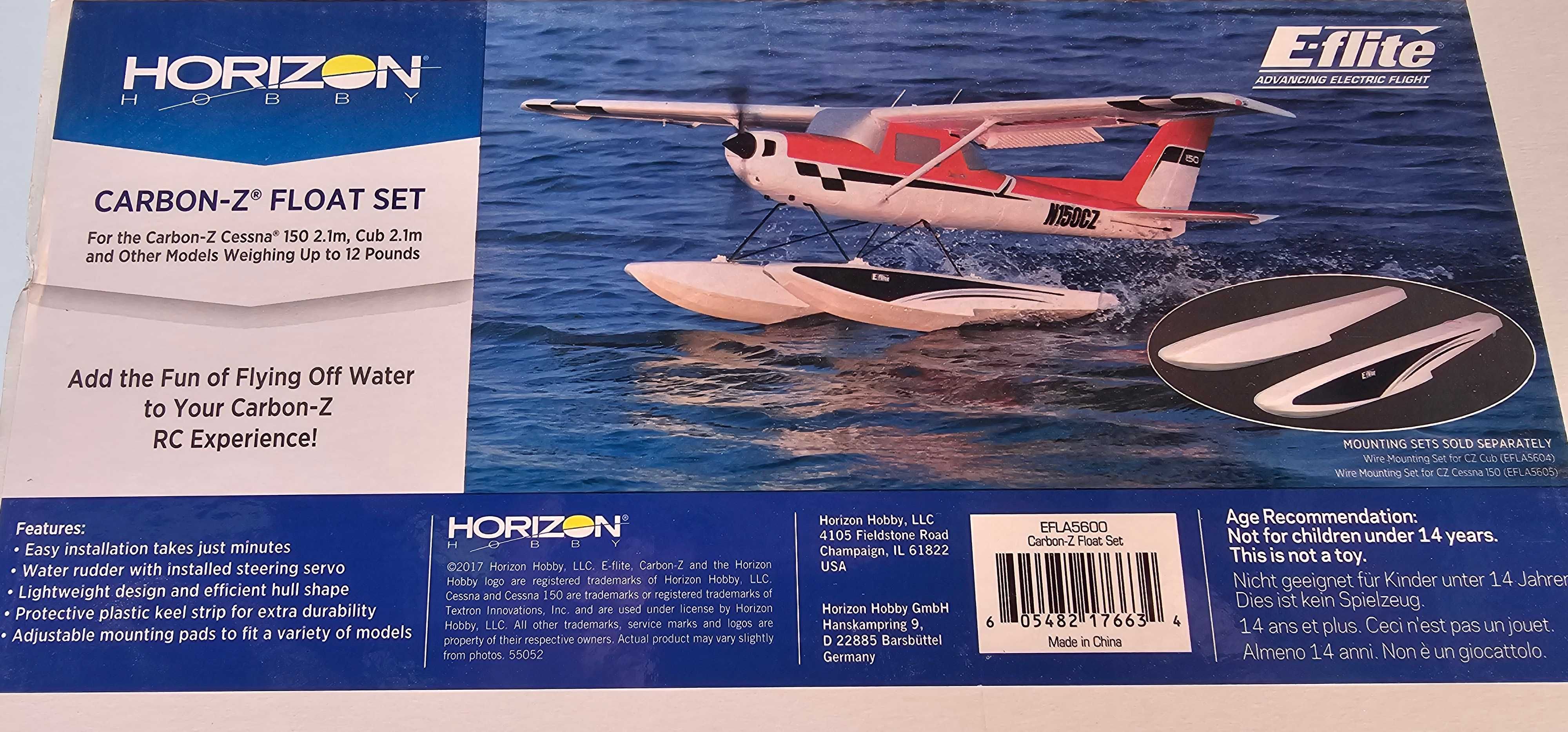 Aeromodelo Valliant 10cc na caixa + Motor OS GGT10 + Flutuadores