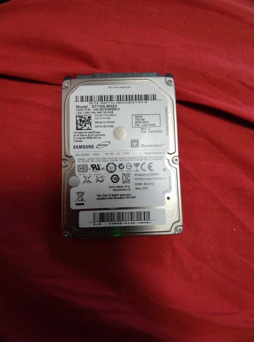 Жесткий диск HDD ноутбука 750Gb Samsung ST750LM022 состояние нового