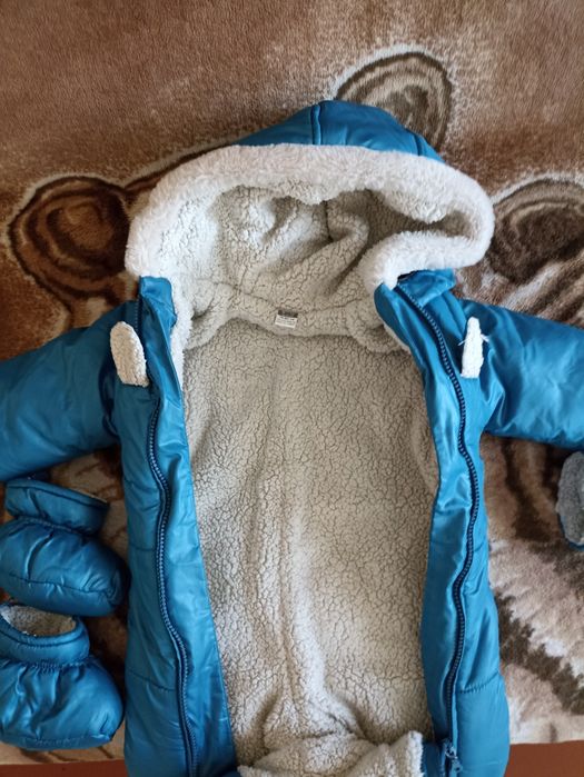 Зимній комбінезон дитячий, зимовий для хлопчика 74-80