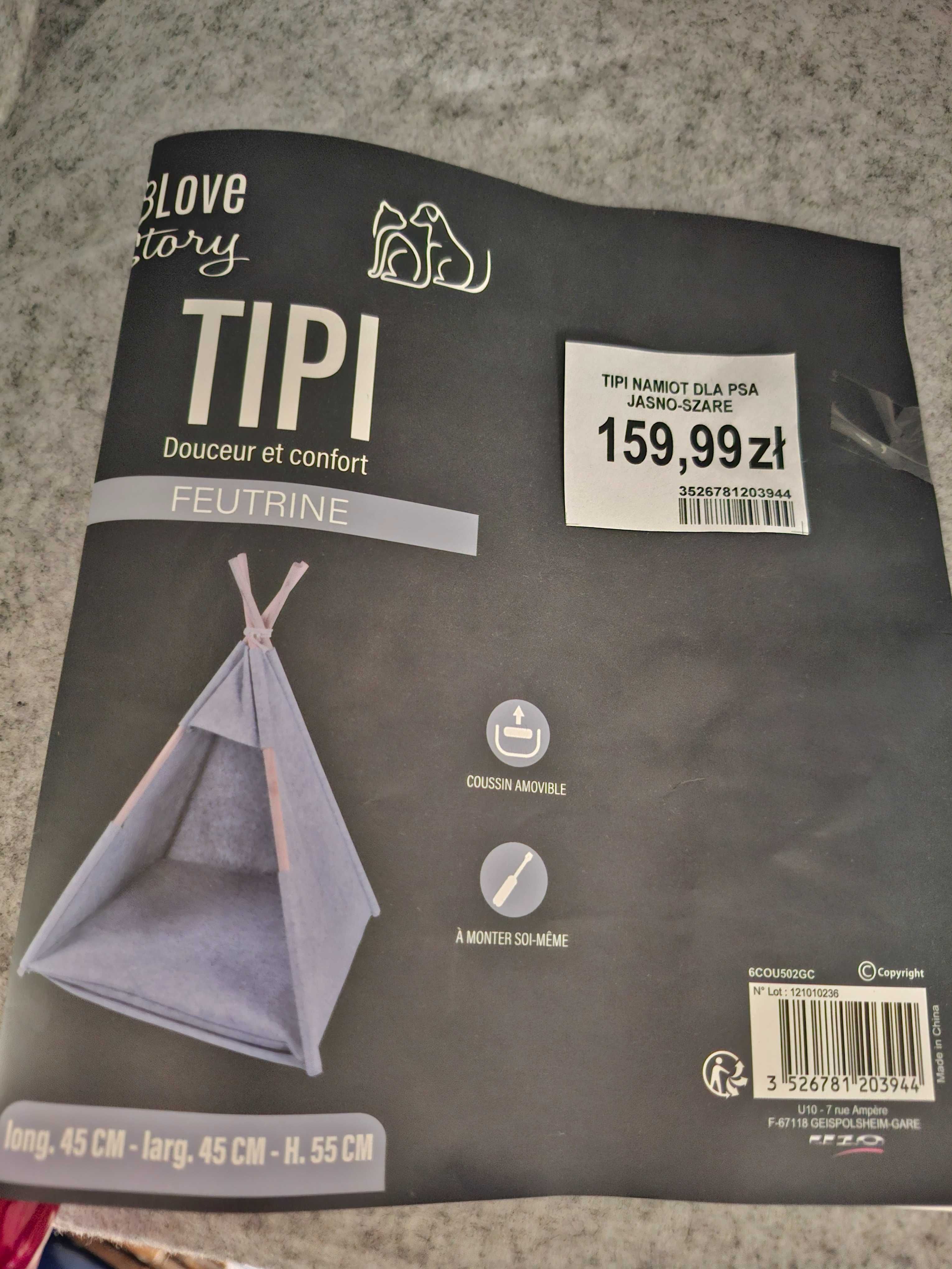 Tipi dla psa/kota Nowe z metką
