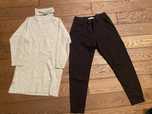 Zestaw sweter /  tunika 134 oraz spodnie xs