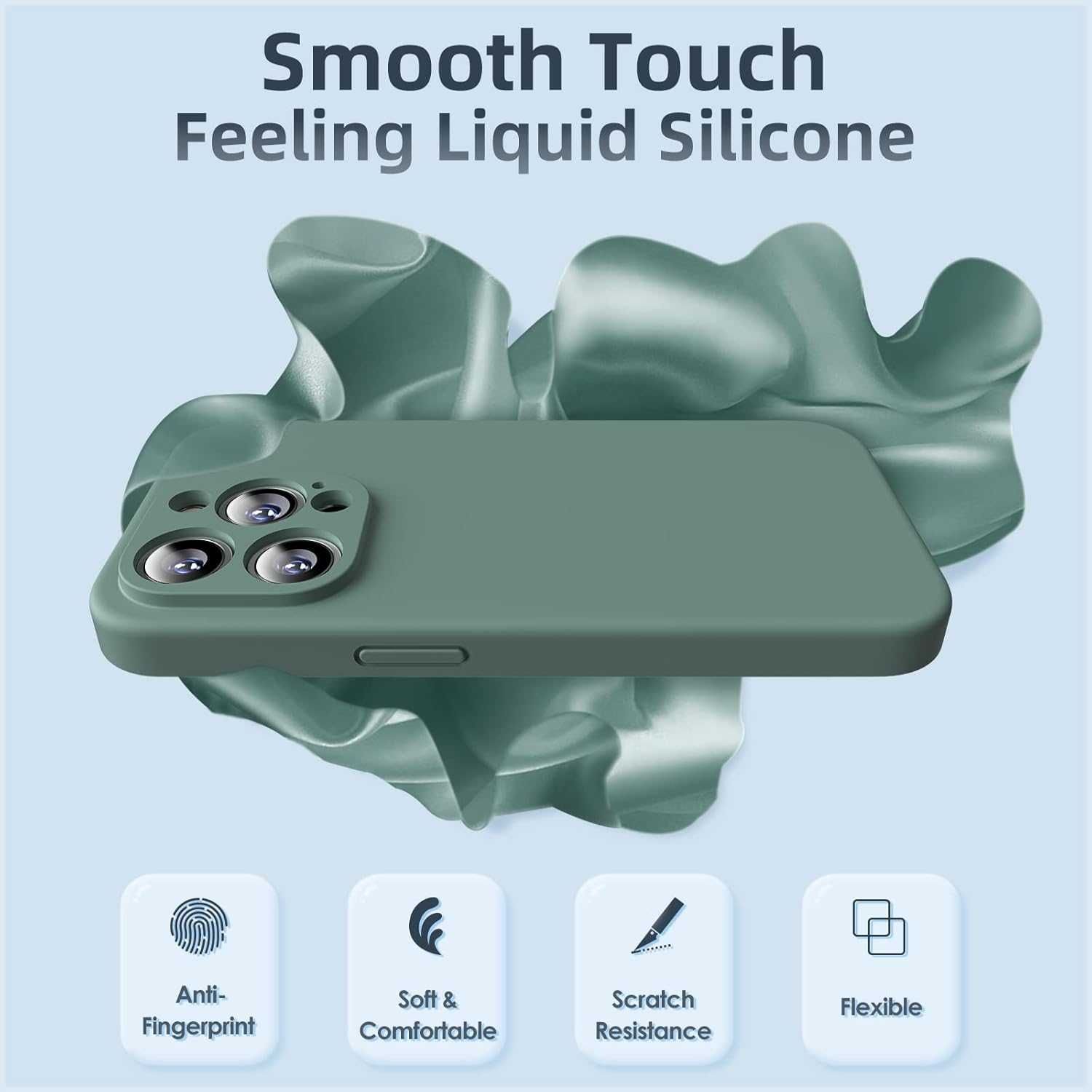 ETUI do Apple iPhone 14 PRO MAX, +szklo i stand - zielone