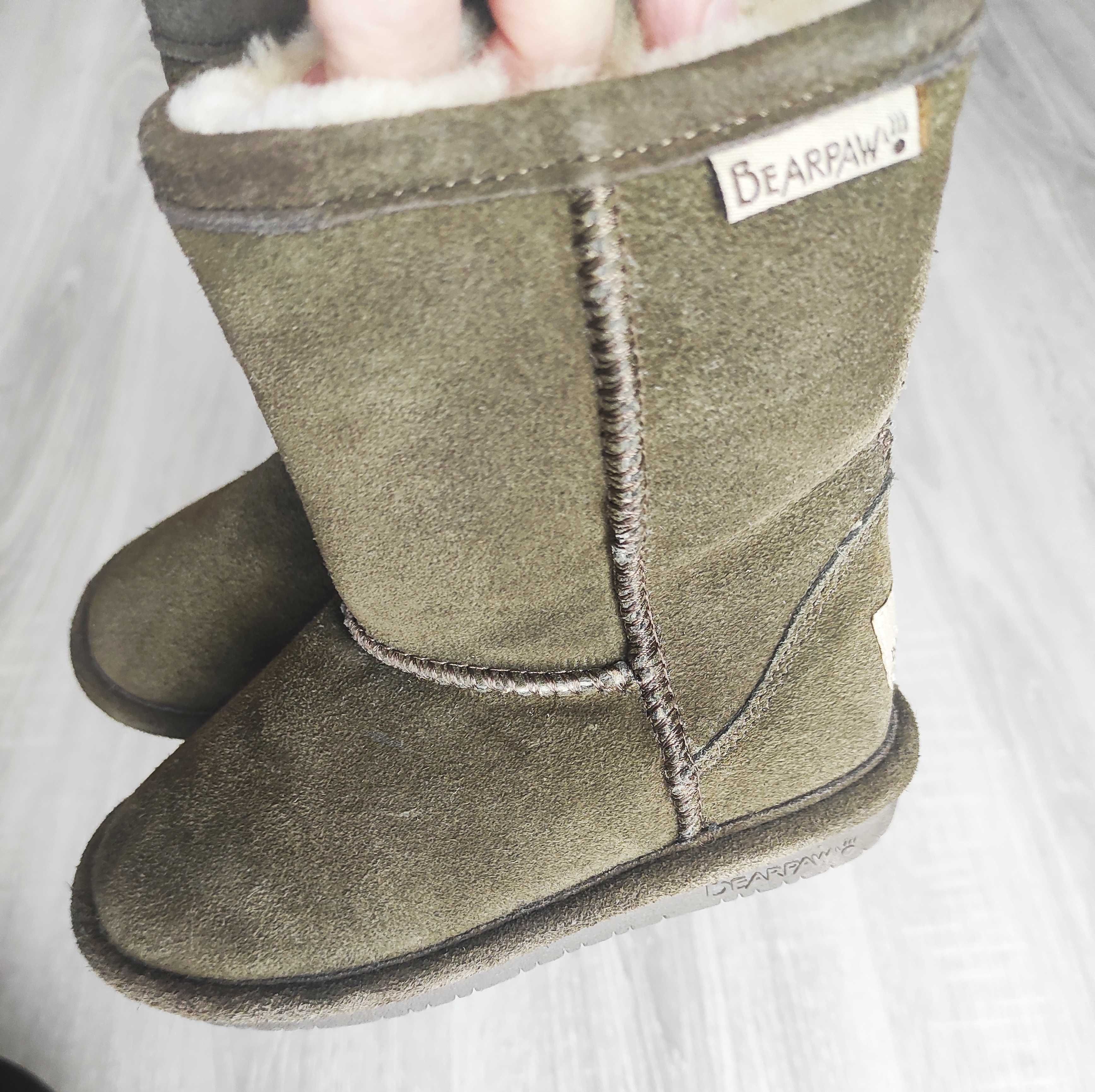 NOWE śniegowce dziecięce Bearpaw, , rozmiar 29, skóra i wełna