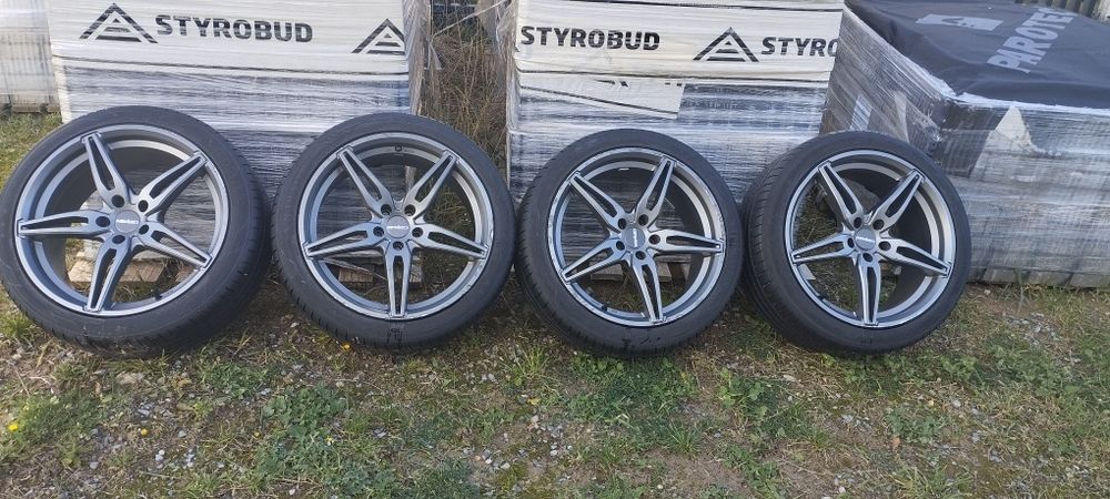 Koła letnie 18 Cali, 5x105, et 38, otwór 56.6, nowe opony!!