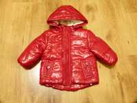 rozm 68 Nowa st.bernard kurtka zimowa płaszczyk lakierowany czerwony