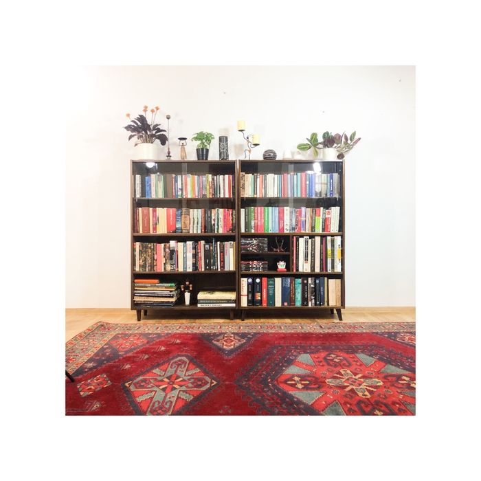 Biblioteczka regał witryna vintage prl