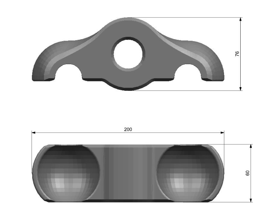 Mini rocker plate - nóżki pod trenażer Wahoo Kicker Core 4 szt.