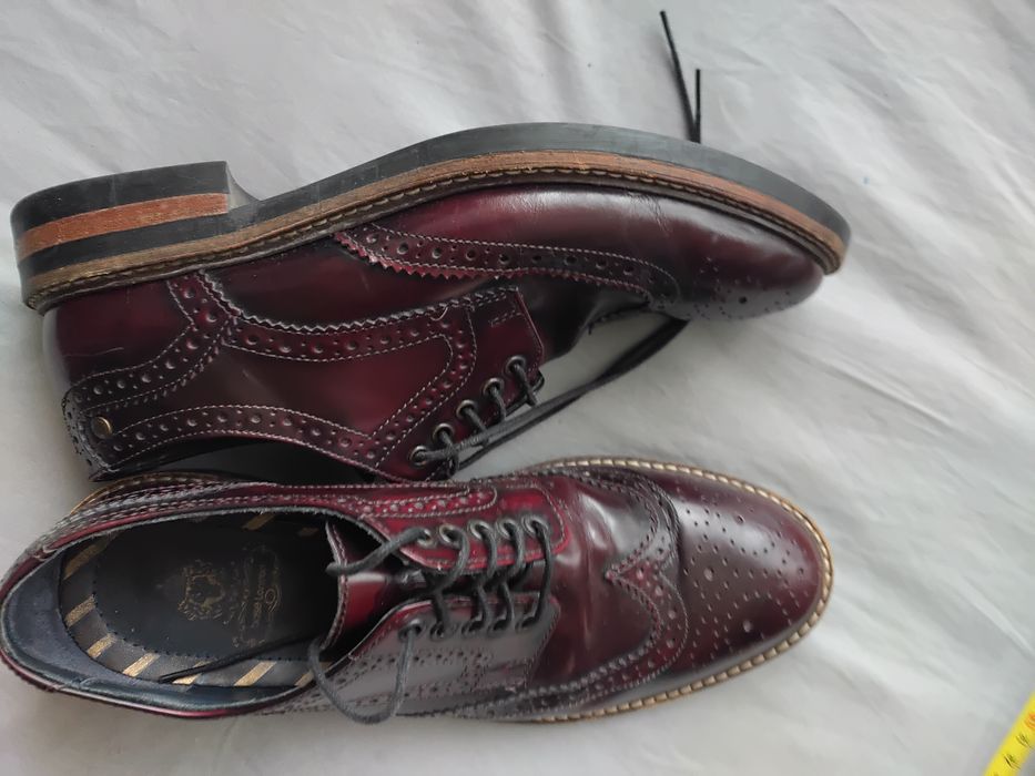 Męskie eleganckie wiśniowe buty BOSE London  43