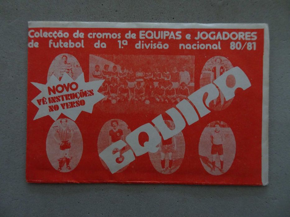 Carteira cromos fechada Futebol Equipa 80/81 editora Sorcácius