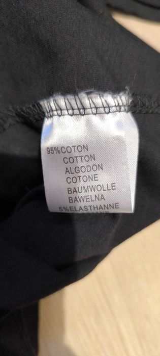 Czarna koszulka damska z krótkim rękawem M/L