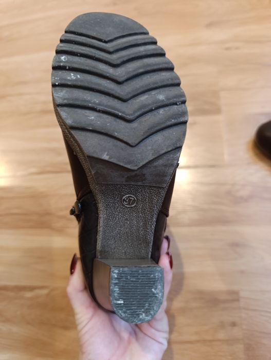 Kozaki botki brązowe 37