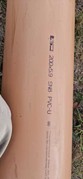 Rura kanalizacyjna Fi 200/5,9/3000 SN8