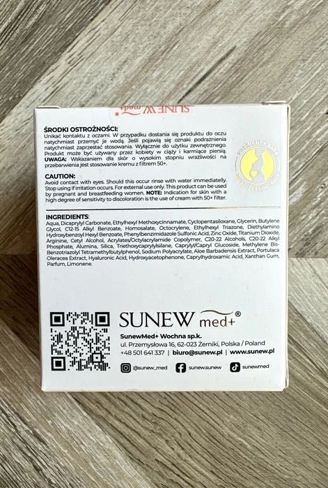 SUNEWMED+ SUNglow SPF50 odmładzający krem przeciwsłoneczny 80 ml