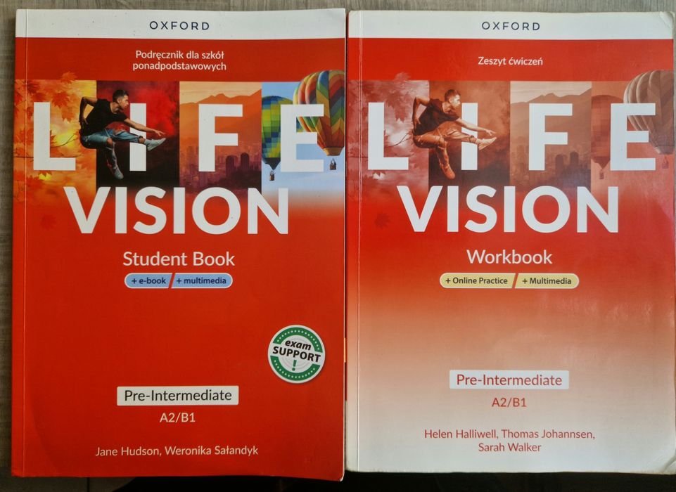 Life Vision A2/B1, komplet podręcznik + zeszyt ćwiczeń ODBIÓR OSOBISTY