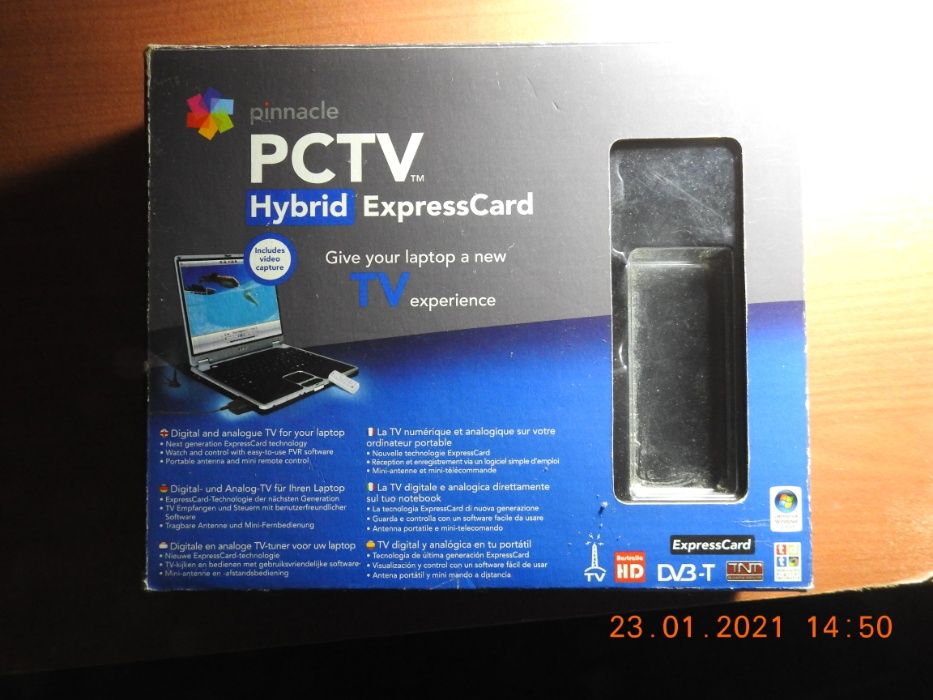 Pinnacle PCTV Hybrid Pro ExpressCard 320CX Para Notebook