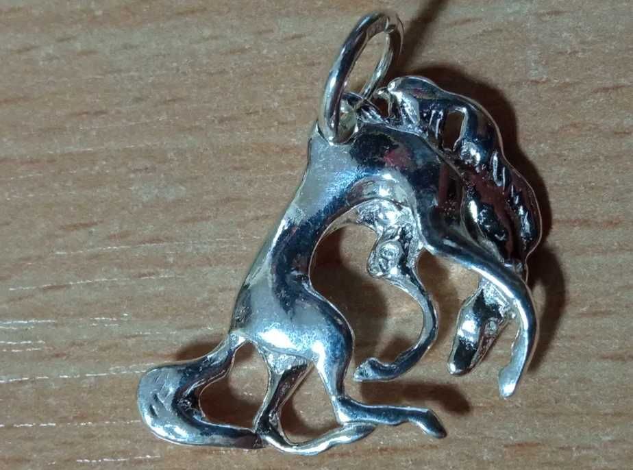 Srebrna zawieszka koń Srebrny wisiorek koń Rodeo Srebro 925 Biżuteria