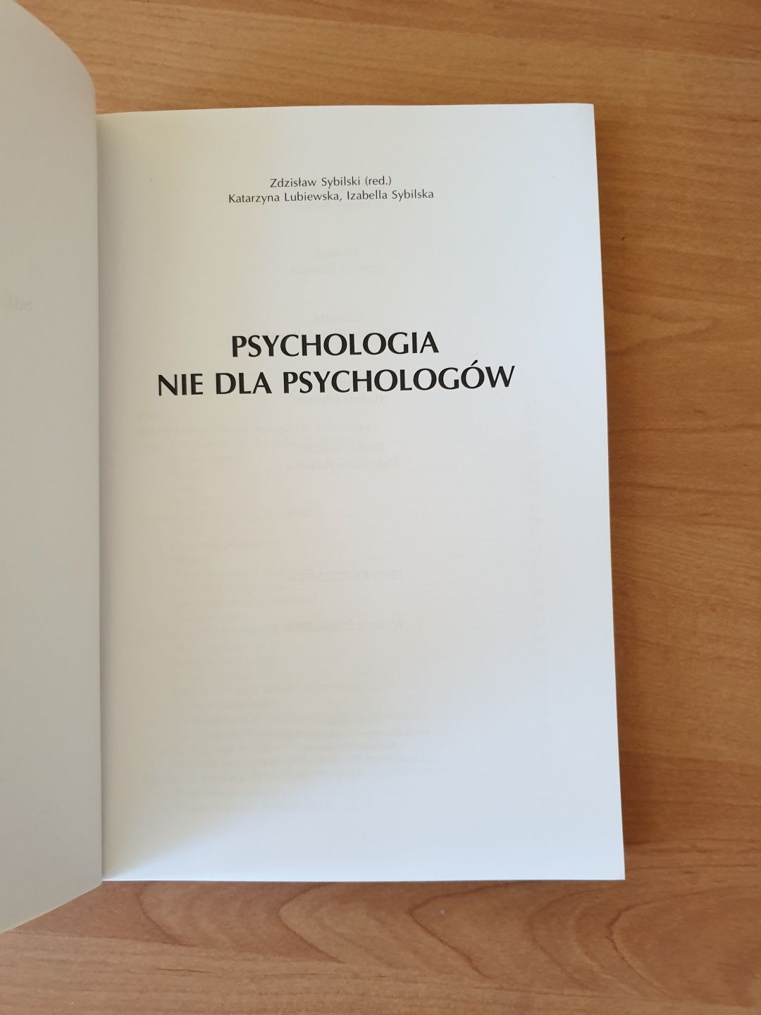 Psychologia nie dla psychologów Zbigniew Sybilski