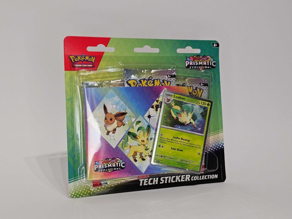 3xPrismatic Evolutions Tech Sticker Collection Glaceon+Leafeon+Sylveon