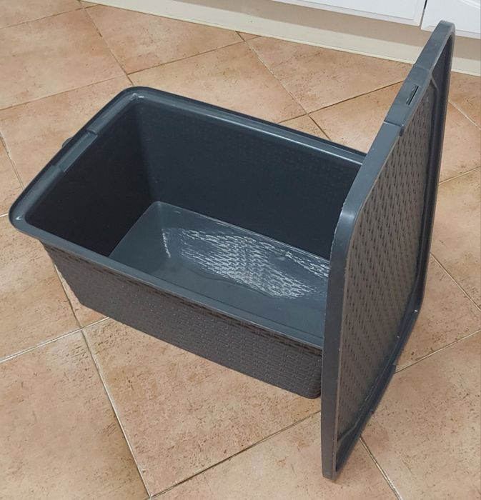 CAIXA DE 40Lt PVC PARA DIVERSOS FINS.Casa,Quarto,Arrumação,Construção.