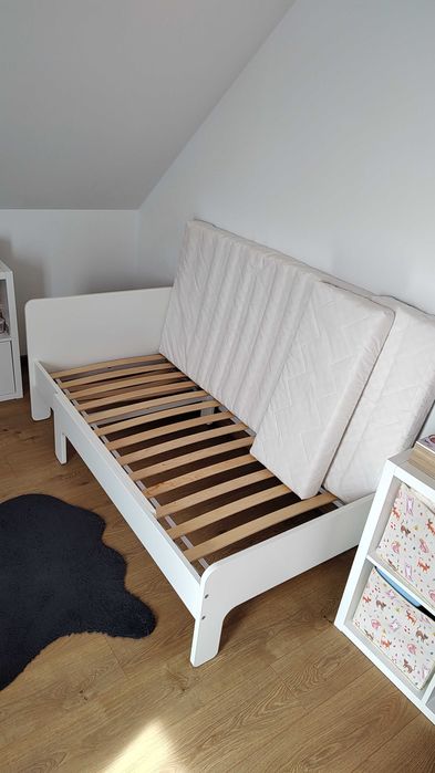 Łożko rozsuwane Ikea Slakt z materacem Vimsig 80x200 jak nowe okazja