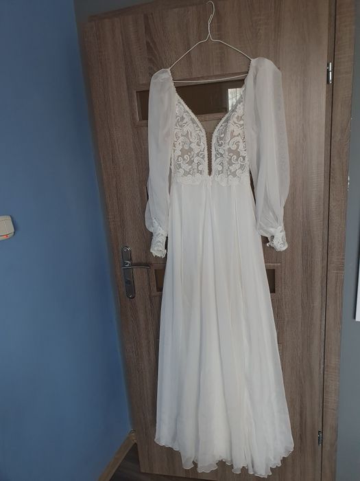 Suknia ślubna lekka zwiewna boho