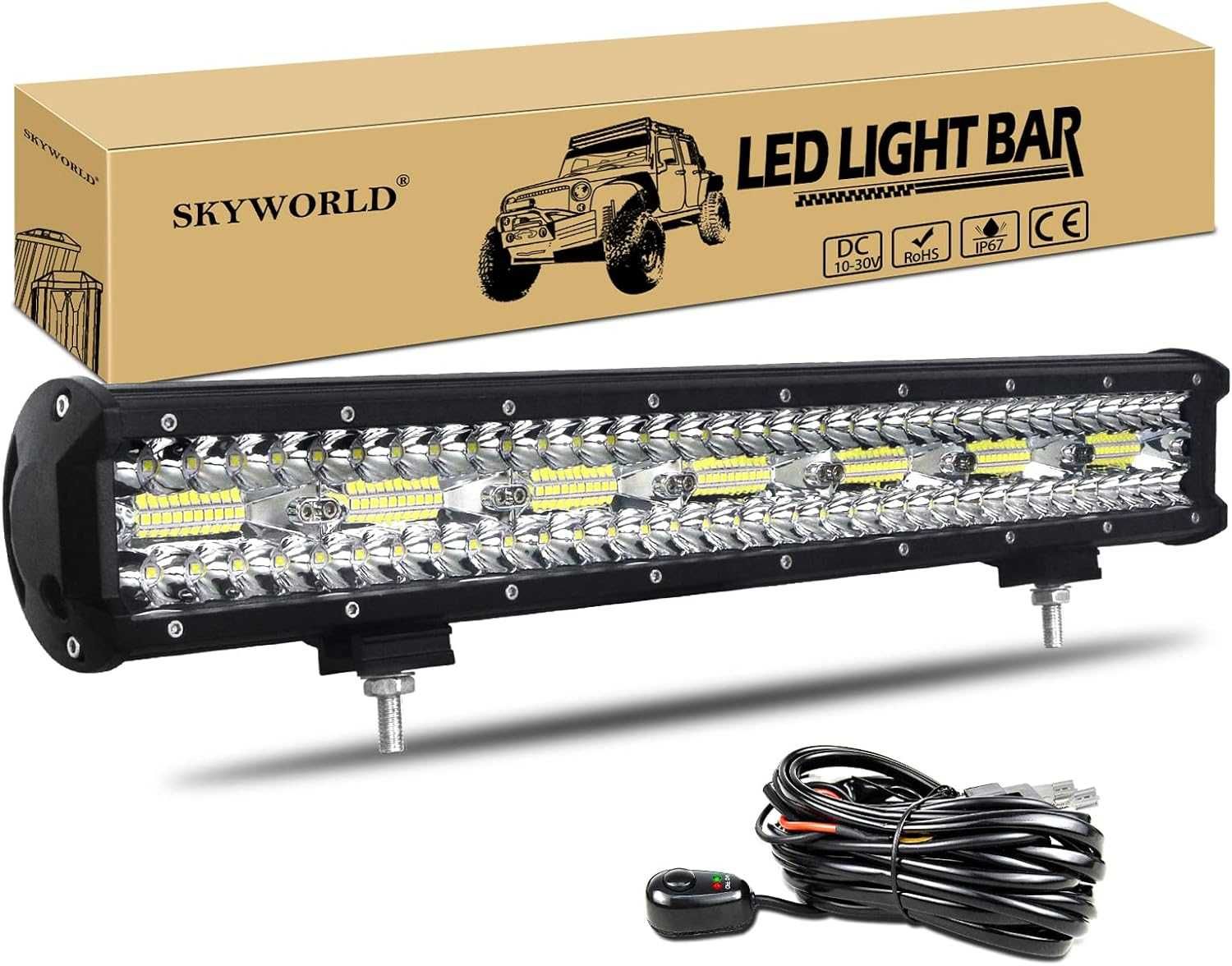 Listwa świetlna LED Reflektor Samochodu SKYWORLD 51cm 420W Ciężarówka