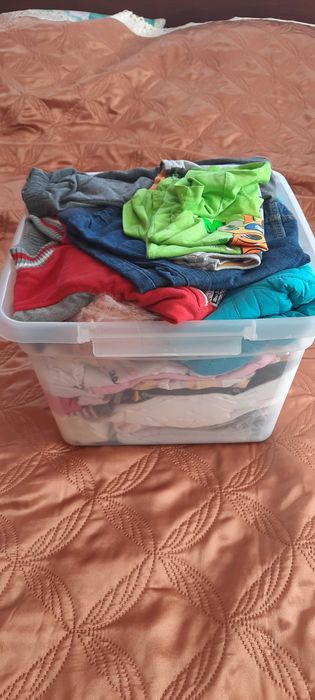 Ubranka dla dziewczynki zestaw paka ubran 86/92 kurtka