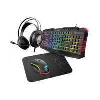 Krom Kritic Kit Gaming RGB Teclado + Auriculares + Rato + Tapete