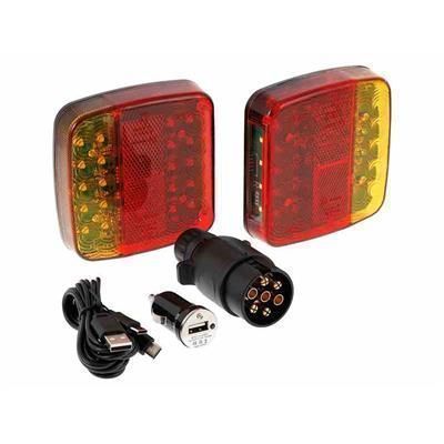 Lampy bezprzewodowe 26 LED 12/24V na przyczepe