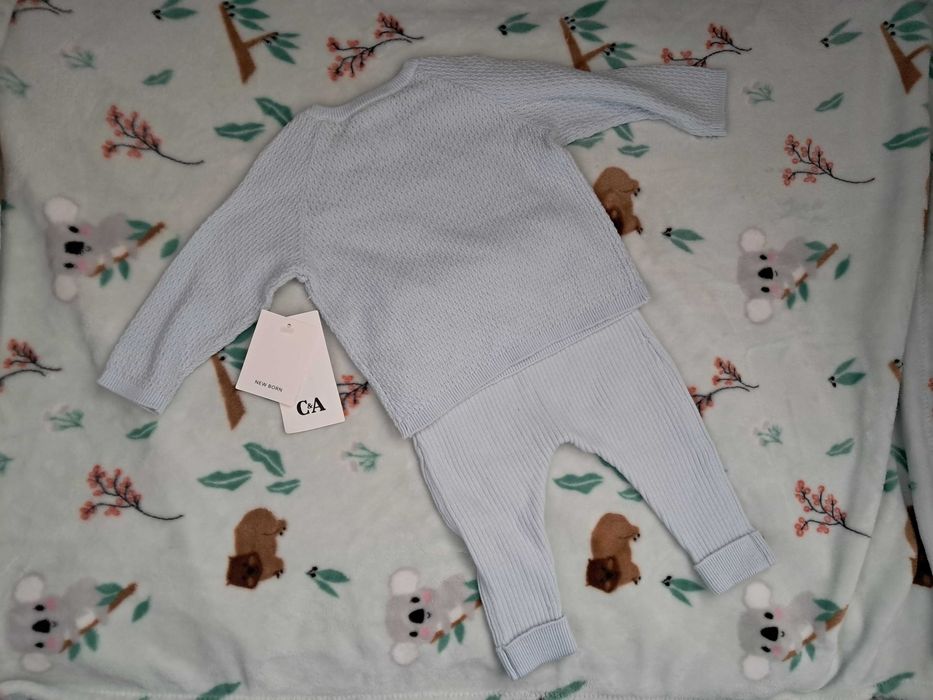 Nowy komplet 68 spodenki sweterek C&A