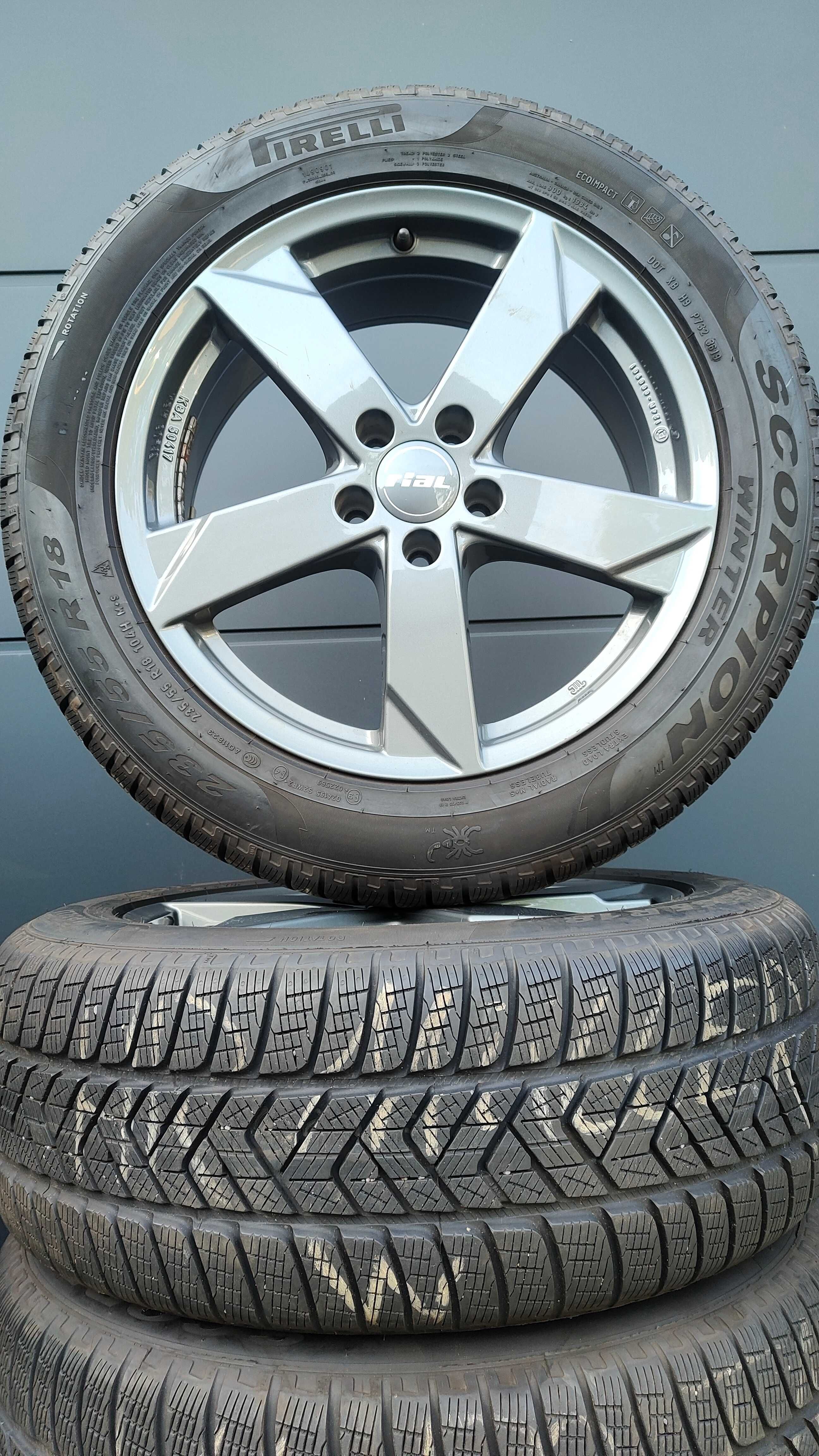Koła Zimowe Audi Q3 Q5 VW Tiguan 235/55/18 Pirelli Scoepion 4x4