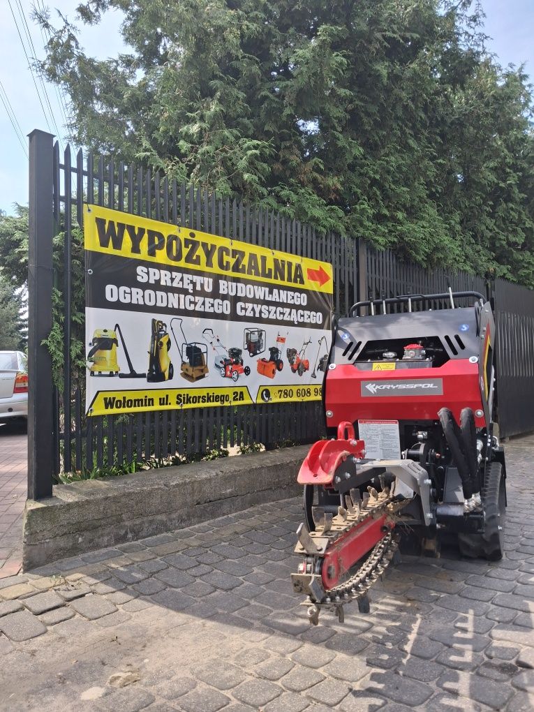 Wypożyczalnia! Koparka łańcuchowa z napędem na gąsienicach Wynajem!