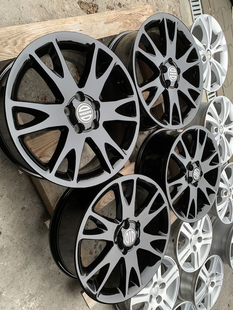 7jx 18" et49 volvo oryginal 5x108 ford jet black