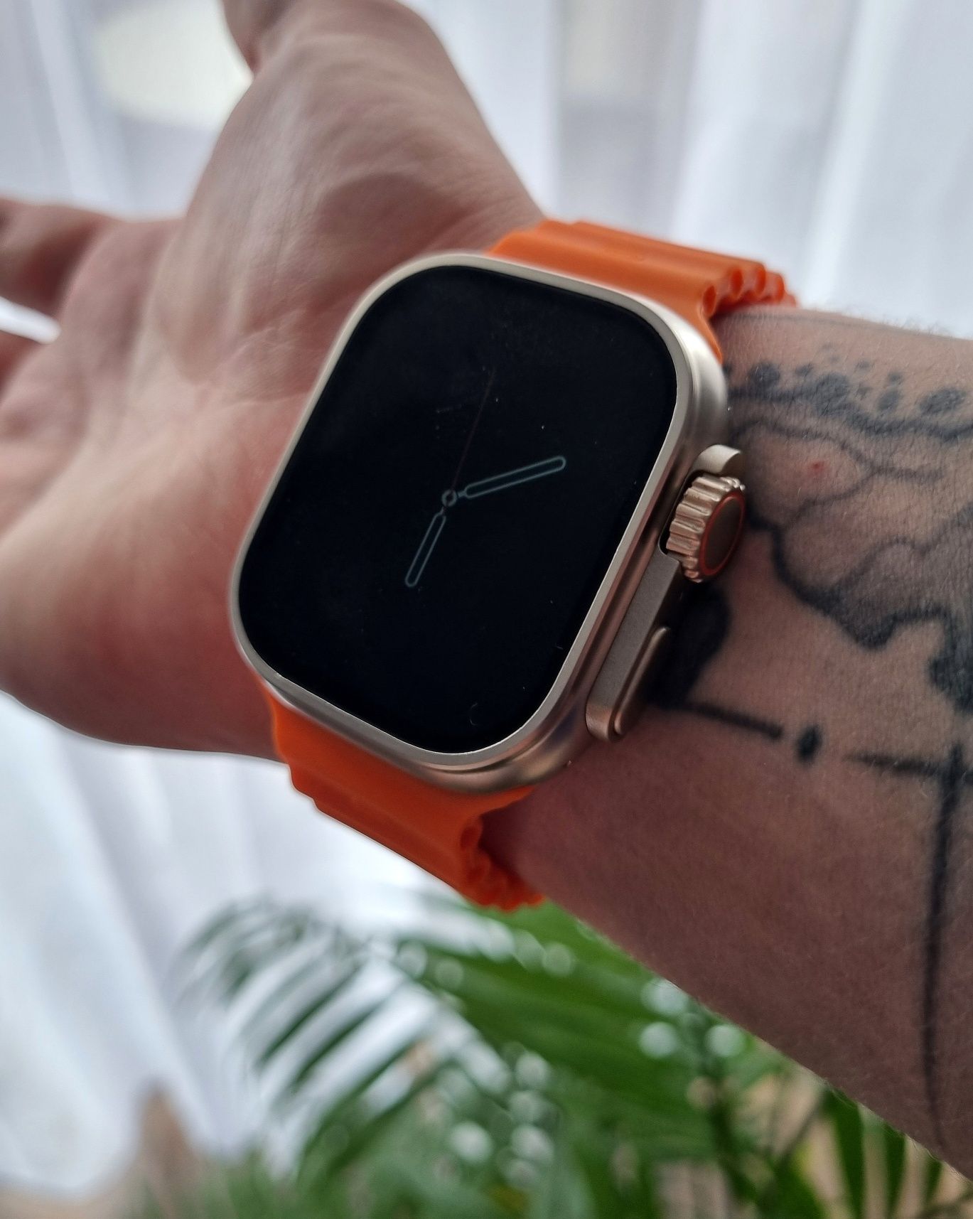 Smartwatch S8 Ultra pomarańczowy pasek