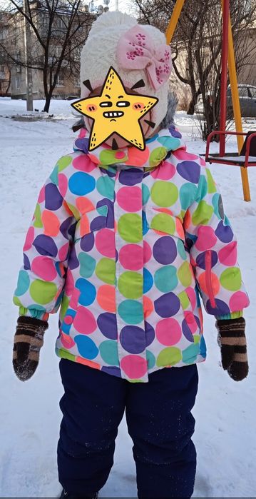 Дитяча зимова шапка на вік 3-4 роки;детская зимняя шапка р.50-51