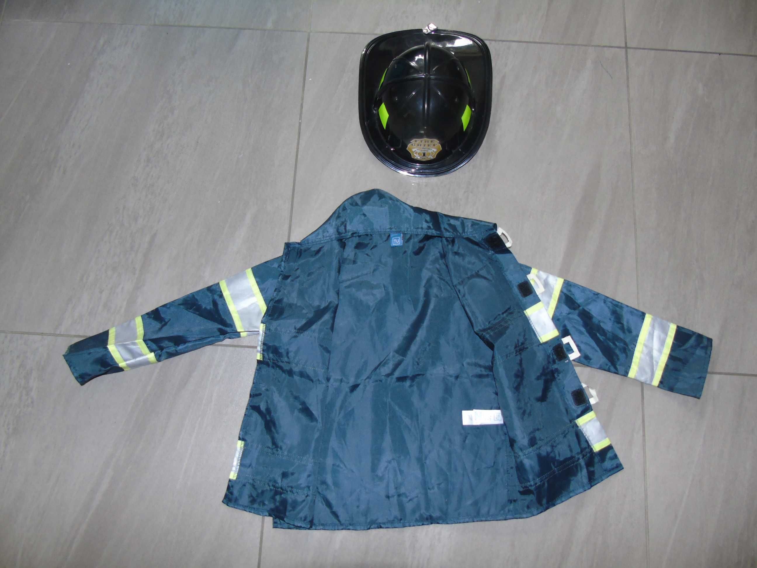 strój strażak 6-8 lat z dźwiękami